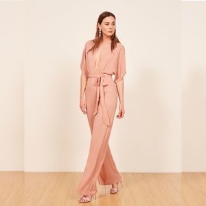 Reformation Lemongrass Jumpsuit in Serenade
